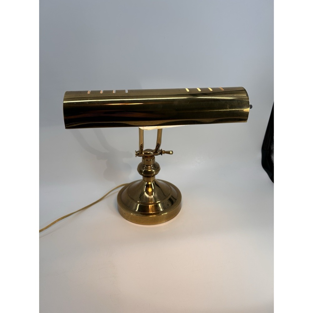 Vintage Brass Underwriters Laboratories Desk Lamp Works